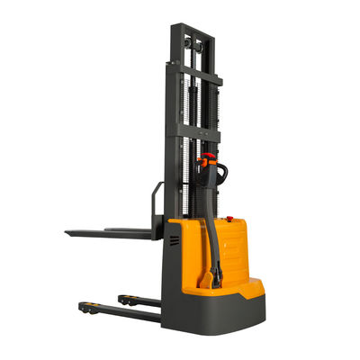 quality Walk Behind Lifting 1.6m 1 Ton Electric Straddle Pallet Stacker For Warehouses factory